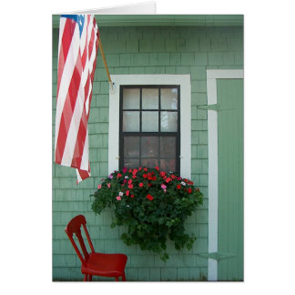 Blommor på ladugården hälsningskort