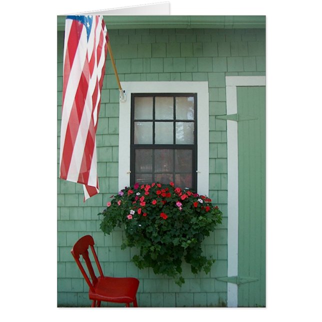 Blommor på ladugården hälsningskort (Framsidan)