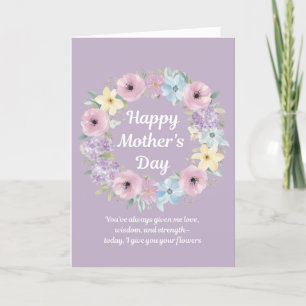 Blommor på Mors Dag-kort Helgkort