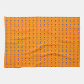 Blommor på Orange Kökshandduk