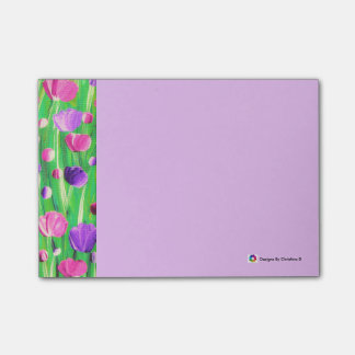 Blommor på parad post-it block