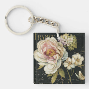 Blommor på svart