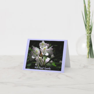 Blommor på sympatikort kort