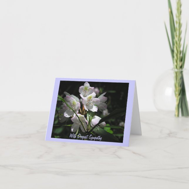 Blommor på sympatikort kort (Framsida)