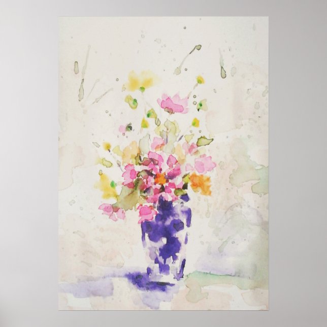 Blommor på vas poster (Framsidan)