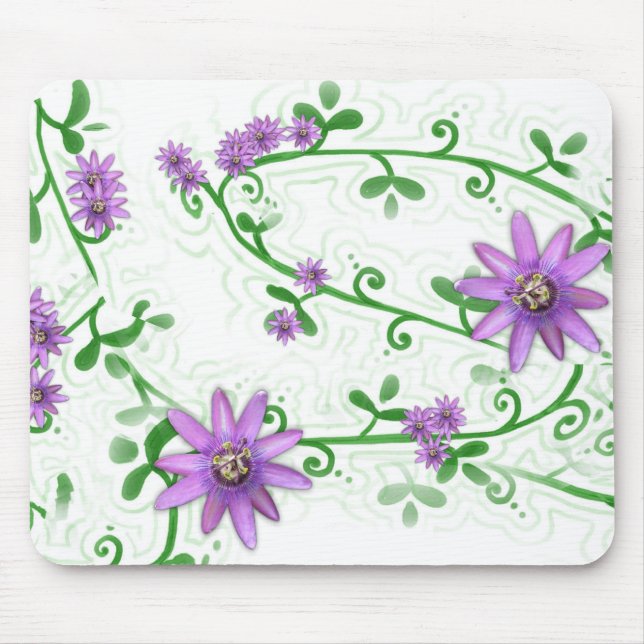 Blommor på Vines Mousepad Musmatta (Framsidan)