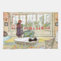 Blommor på Windows sill Carl Larsson Svenska