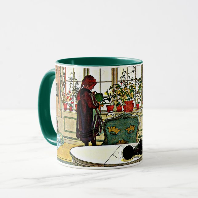 Blommor på Windows Sill Mugg (Framsida vänster)