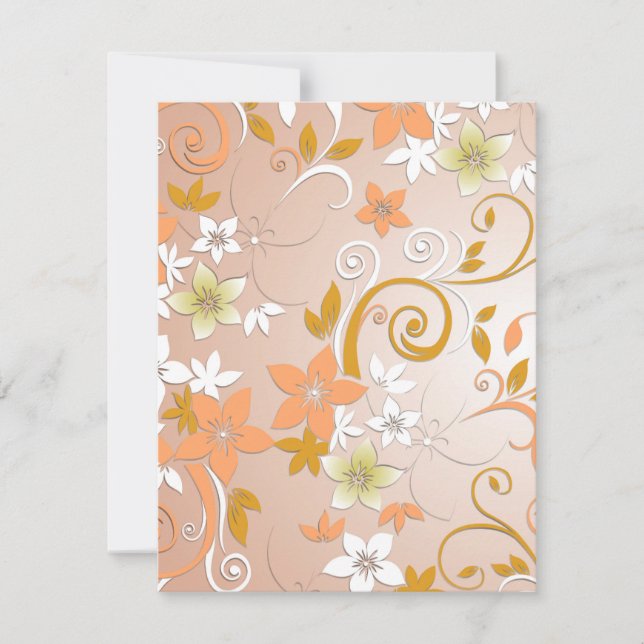 Blommor, papper 8 anteckningskort (Framsida)
