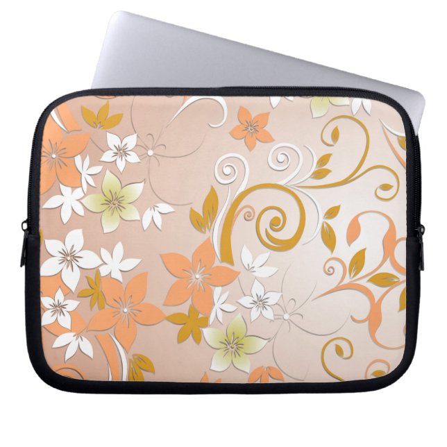 Blommor, papper 8 laptop fodral (Framsidan)