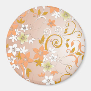 Blommor, papper 8 magnet