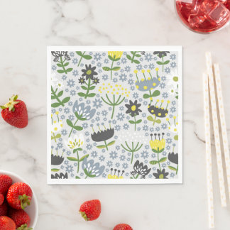 blommor pappersservett
