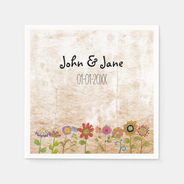 Blommor Pappersservett (Framsidan)