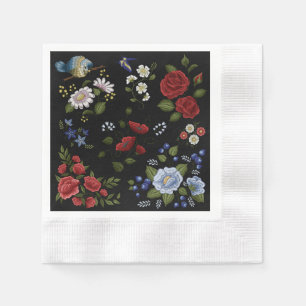 Blommor Pappersservett