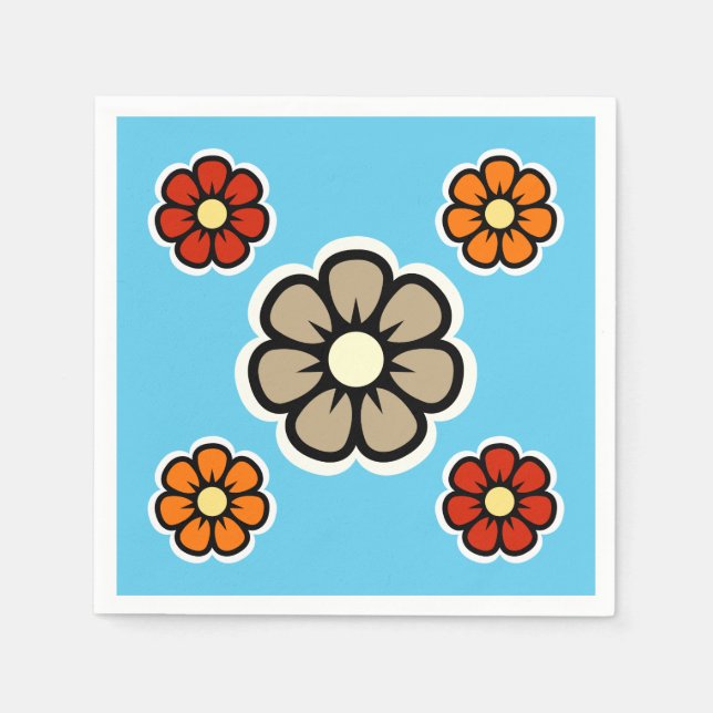 Blommor Pappersservett (Framsidan)