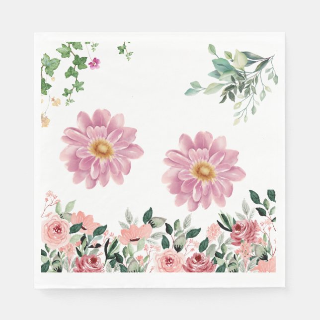 Blommor Pappersservett (Framsidan)