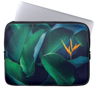 Blommor Paradise-fågeln Laptop Fodral