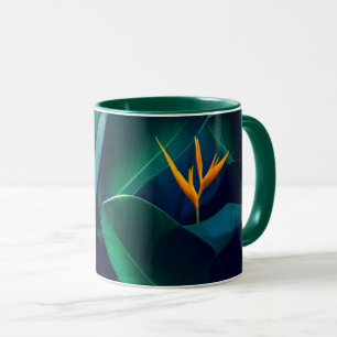 Blommor Paradise-fågeln Mugg