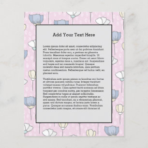 Blommor Pastell Blomsterträdgård Trädgårdsmästare Flygblad