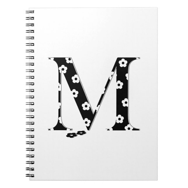 Blommor Patterned Brev M Anteckningsbok (Framsidan)