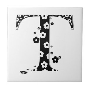 Blommor Patterned Brev T Kakelplatta