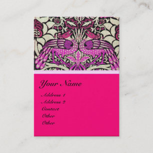 BLOMMOR, PEACOCKER OCH DRAGONER MONOGRAM-PÄRG VISITKORT
