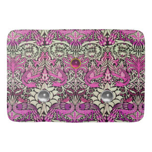 BLOMMOR, PEACOCKS OCH DRAGONER,ROSA VITE GEM-STONE BADRUMSMATTA