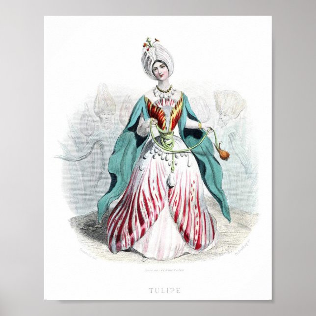 Blommor Personifierade - Tulip Poster (Framsidan)