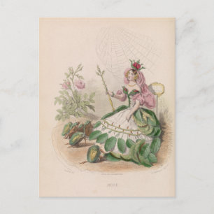 Blommor Personifierat vykort