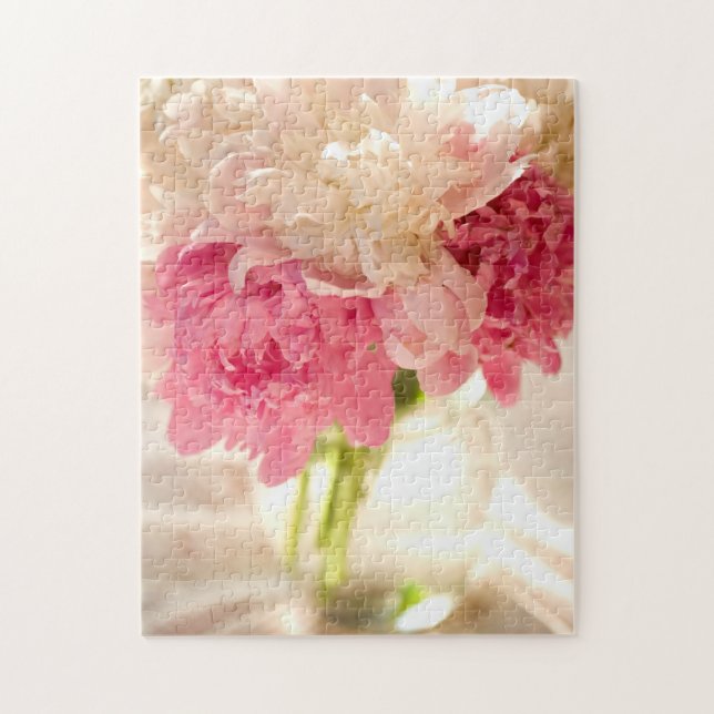 Blommor Photo Puzzle med Gift Box Pussel (Vertikal)