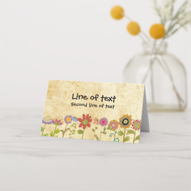 Blommor Placeringskort (Framsida)