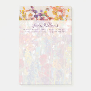 Blommor Post-it Block