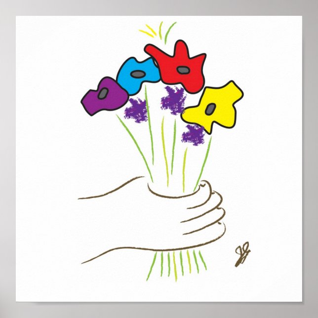 blommor poster (Framsidan)