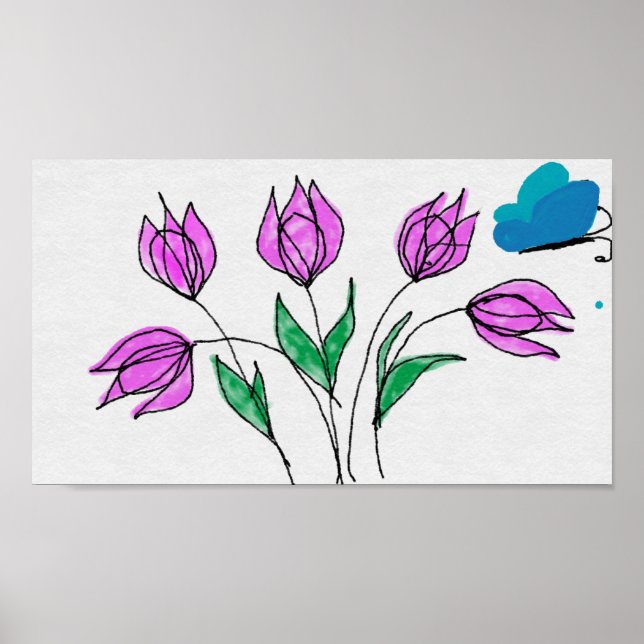 Blommor Poster (Framsidan)