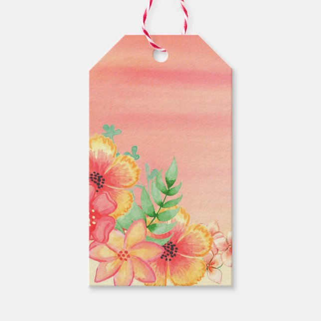 Blommor Presentetikett (Framsidan)