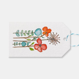 Blommor Presentetikett