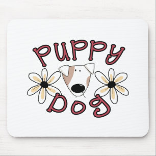 Blommor Puppy Hund Musmatta