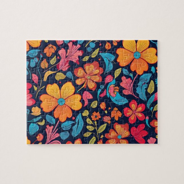 Blommor Pussel (Horisontell)