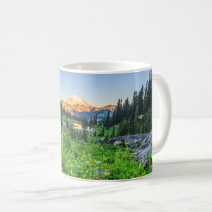 Blommor Rainiers nationalpark Kaffemugg
