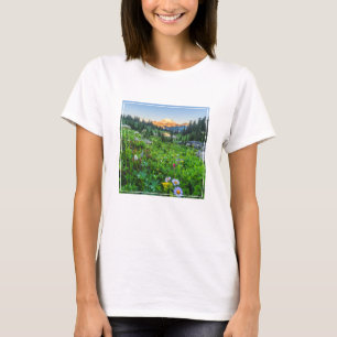 Blommor   Rainiers nationalpark T Shirt