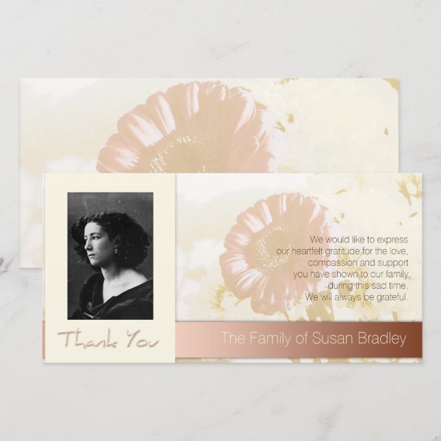 Blommor Ram Fotosympati Tack P (Fram/baksida)