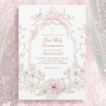 blommor ram rosa rosett första heliga kommunion
