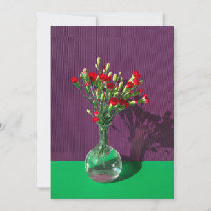Blommor Red Carantion Bouquet Tack Kort