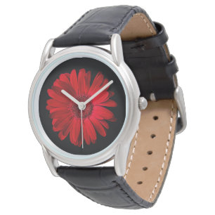 Blommor Red Gerbera Daisy Armbandsur