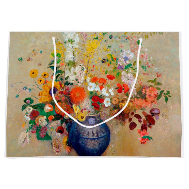 Blommor, Redon Large Gift Bag (Framsidan)