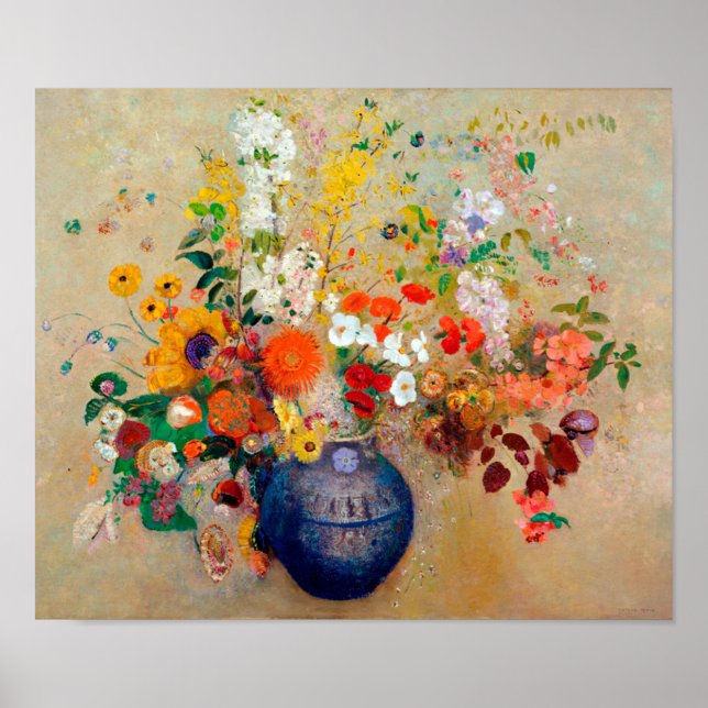 Blommor, Redon Poster (Framsidan)