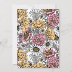 Blommor-, ro, ponnyer, daisy, fauna