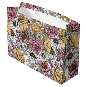 Blommor-, ro, ponnyer, daisy, fauna