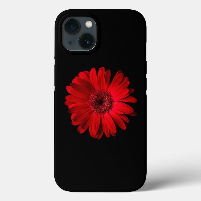 Blommor | Röd Gerbera Daisy (Baksida)
