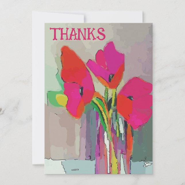 Blommor, röda och blå (Framsida)